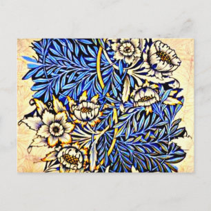Postcard-Vintage Fabric/Fashion-William Morris 10 Postcard