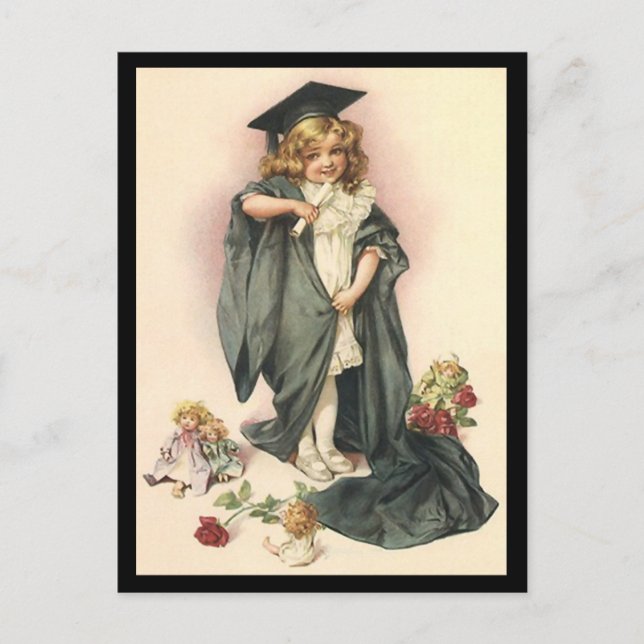 Postcard VINTAGE Graduation Design for Invitation (Front)