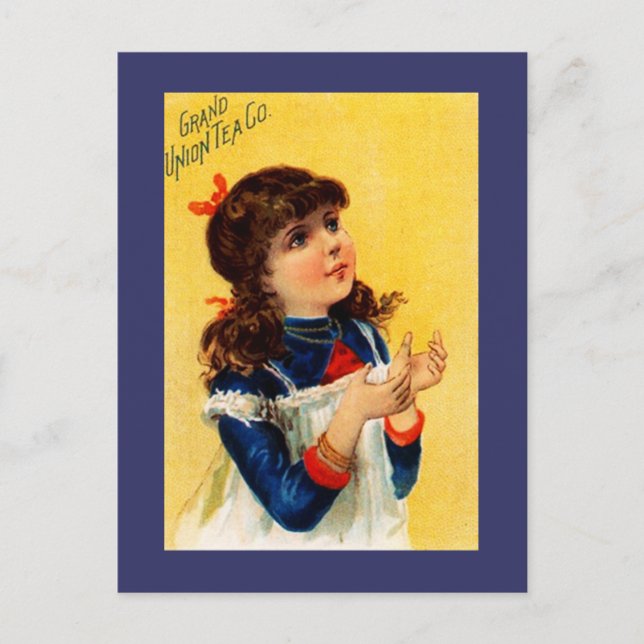 Postcard Vintage Retro Advertisement Union Tea PC (Front)