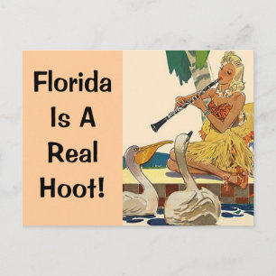 Postcard Vintage Retro Vacation Custom Hoot PC