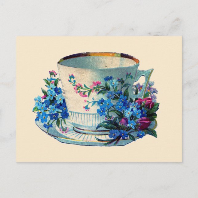 POSTCARD : VINTAGE TEACUP  (Front)