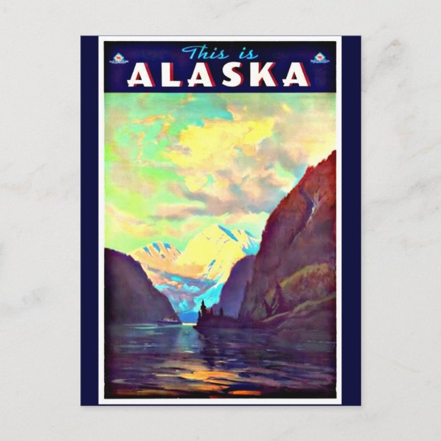 Postcard-Vintage Travel-Alaska Postcard (Front)