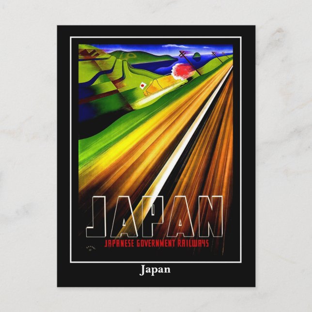 Postcard Vintage Travel Japan (Front)