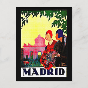 Postcard-Vintage Travel-Madrid Postcard