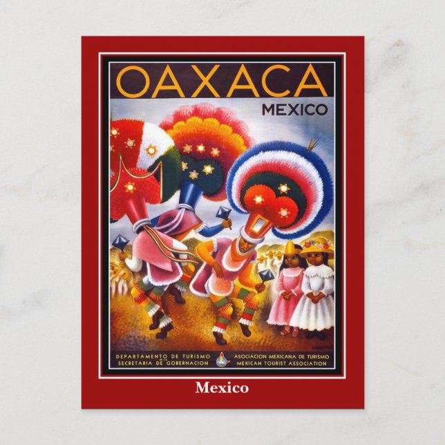 Postcard Vintage Travel Mexico Oaxaco (Front)