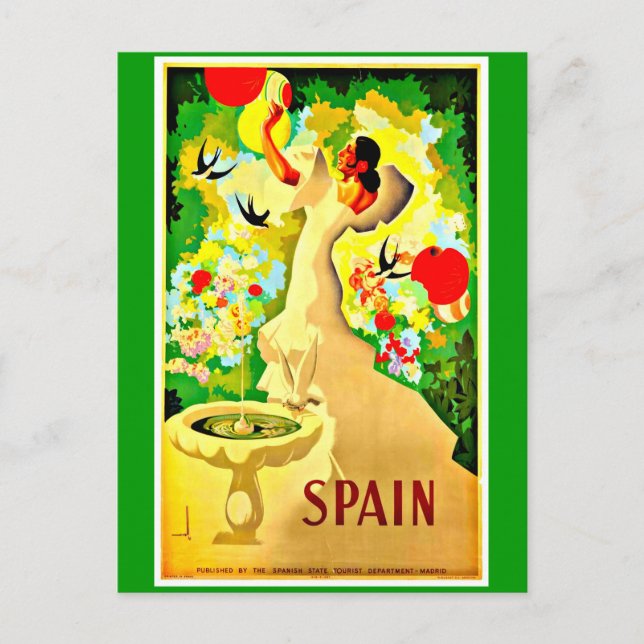 Postcard-Vintage Travel-Spain 10 Postcard (Front)