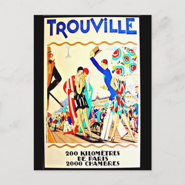 Postcard-Vintage Travel-Trouville Postcard (Front)