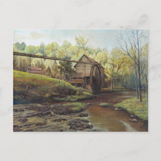 Postcard - Watermill at Daybreak