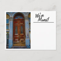 Postcard: We Moved, relocation add your own text