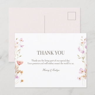 postcard wedding thank yous