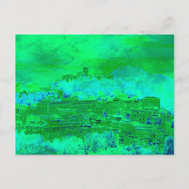 Postcard - Welcome in Italy  Medieval Town (Front)