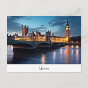 Postcard with Big Ben, London.