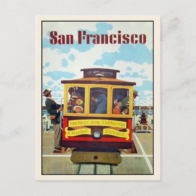 Postcard with Cool San Francisco Print (Front)