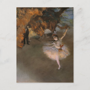 Postcard With Edgar Degas Painting