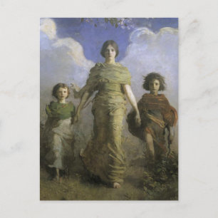 Postcard With Famous Painting