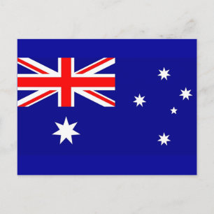 Postcard with Flag of Australia