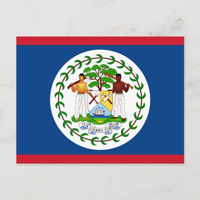 Postcard with Flag of Belize (Front)