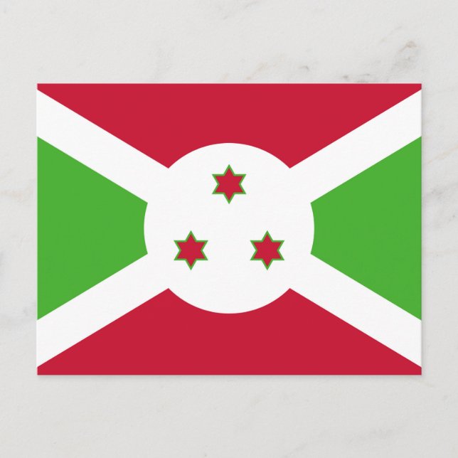 Postcard with Flag of Burundi (Front)