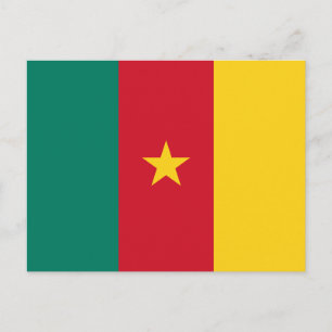 Postcard with Flag of Cameroon