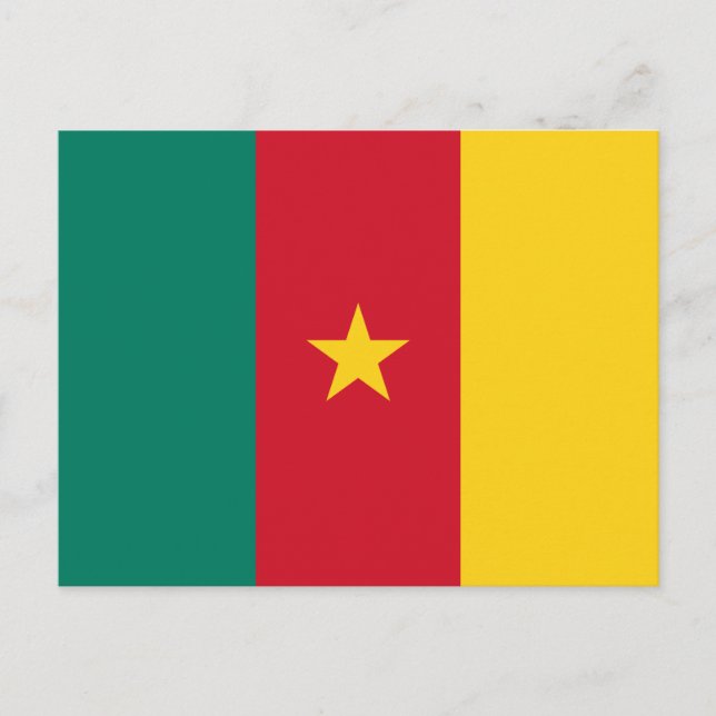 Postcard with Flag of Cameroon (Front)