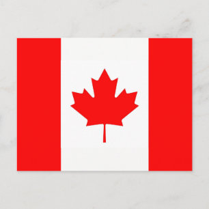 Postcard with Flag of Canada