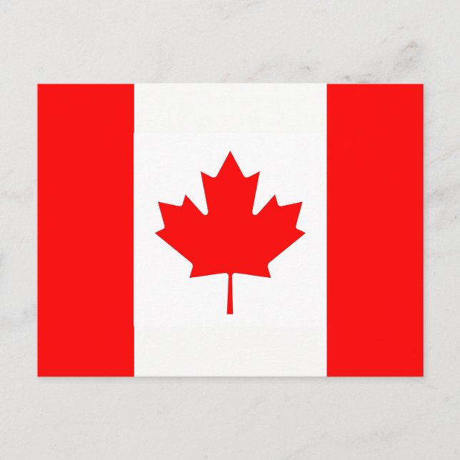 Postcard with Flag of Canada (Front)