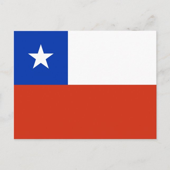 Postcard with Flag of Chile (Front)