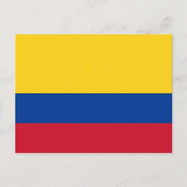 Postcard with Flag of Colombia (Front)