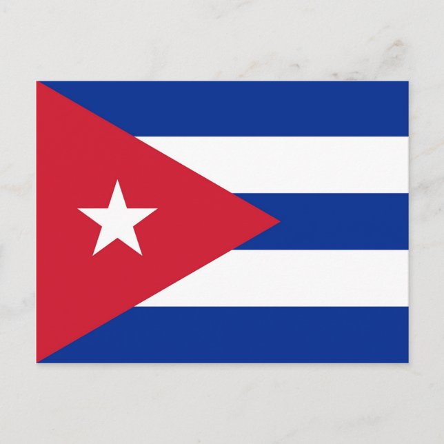 Postcard with Flag of Cuba (Front)