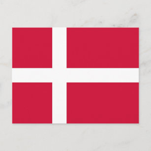 Postcard with Flag of Denmark