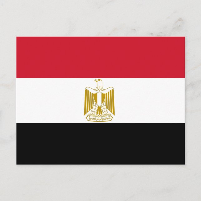Postcard with Flag of Egypt (Front)