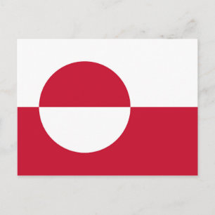 Postcard with Flag of Greenland