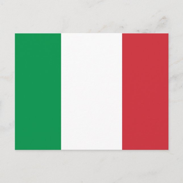 Postcard with Flag of Italy (Front)
