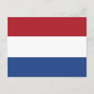 Postcard with Flag of Netherlands