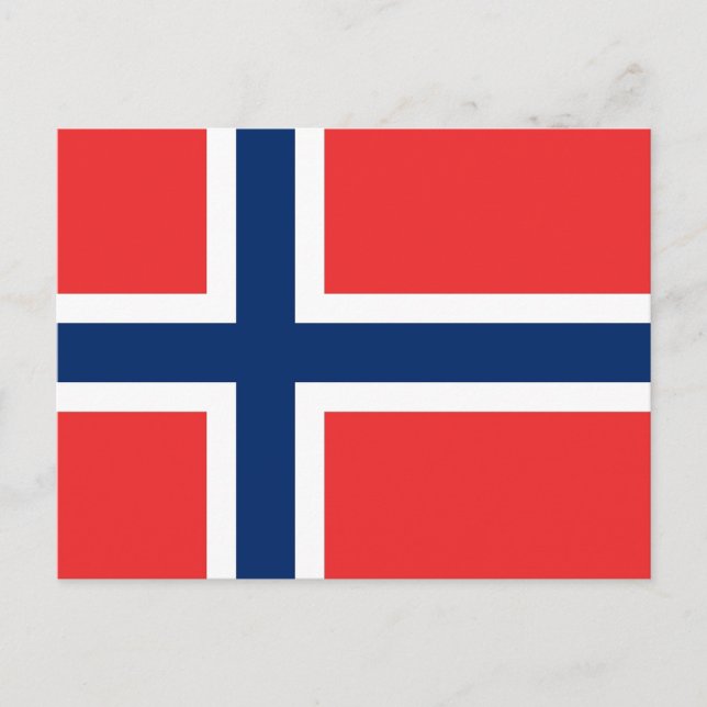 Postcard with Flag of Norway (Front)