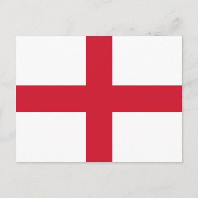 Postcard with Flag of the England (Front)
