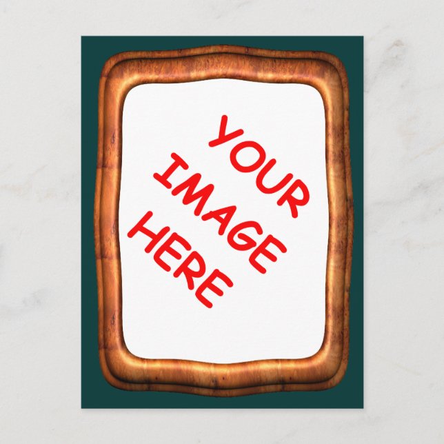 postcard with frame for your photo (Front)