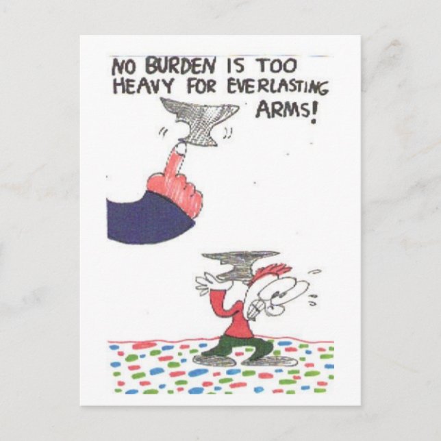 Postcard with funny church signs, animated (Front)