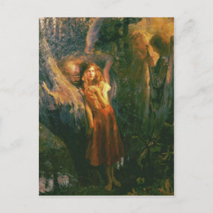 Postcard With Gaston Bussiere Painting