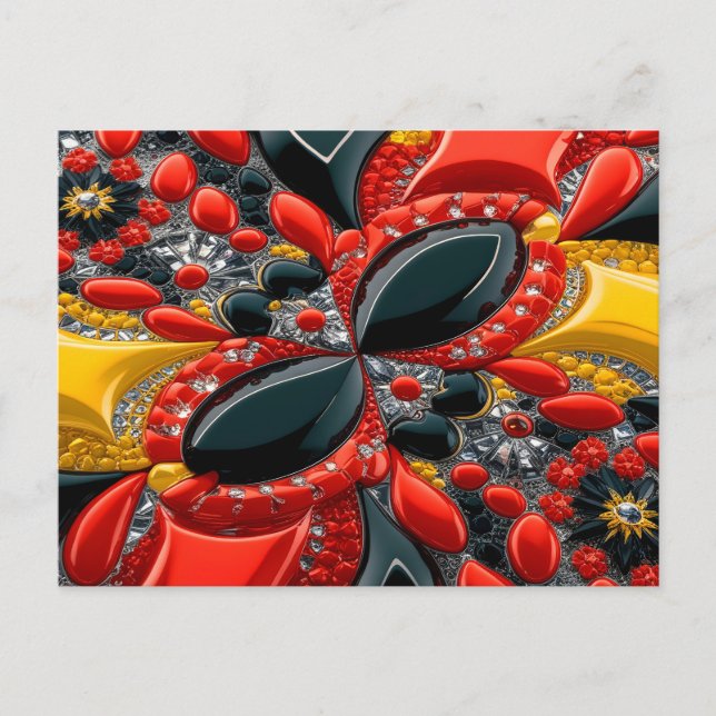 Postcard with Germany Colours Design (Front)