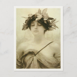 Postcard With Hubert von Herkomer Painting