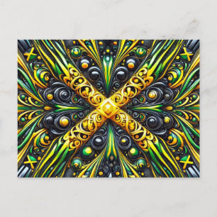 Postcard with Jamaican Colours Design