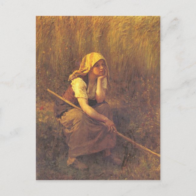 Postcard With Jules Breton Painting (Front)