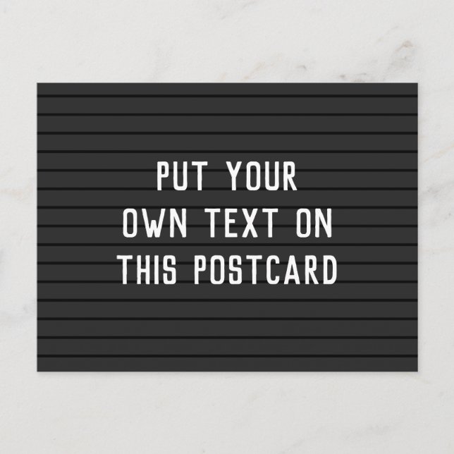 Postcard with Letter Board Look (Front)