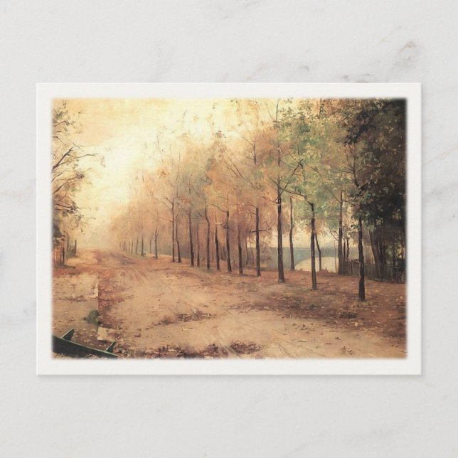 Postcard With Marie Bashkirtseff Painting (Front)