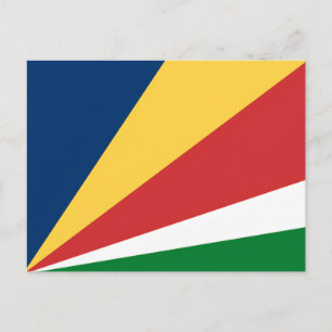 Postcard with Seychelles Colors Design