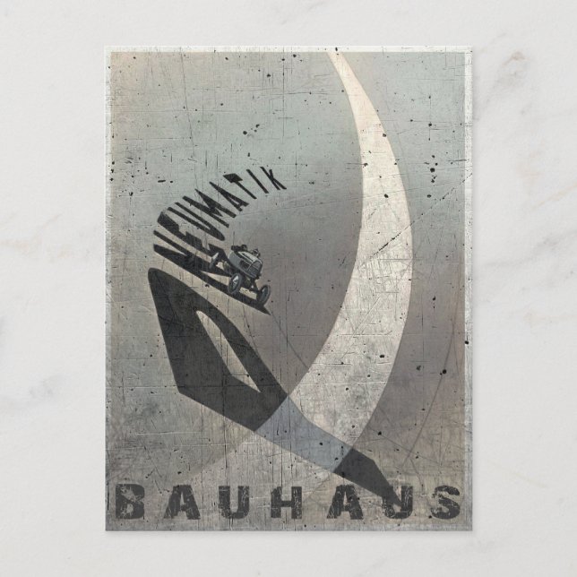 Postcard with Vintage László Moholy-Nagy Print (Front)