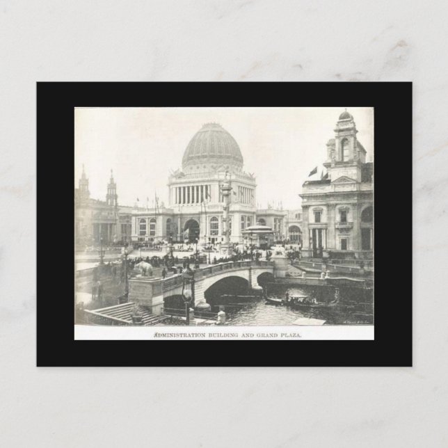 Postcard-World's Fair-Administration and Grand Postcard (Front)