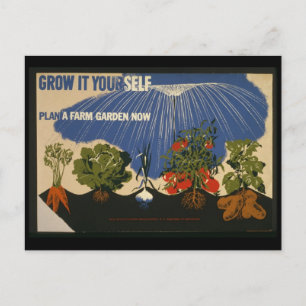 Postcard-WPA-Grow It Yourself Postcard