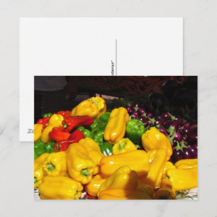 Postcard - Yellow Peppers